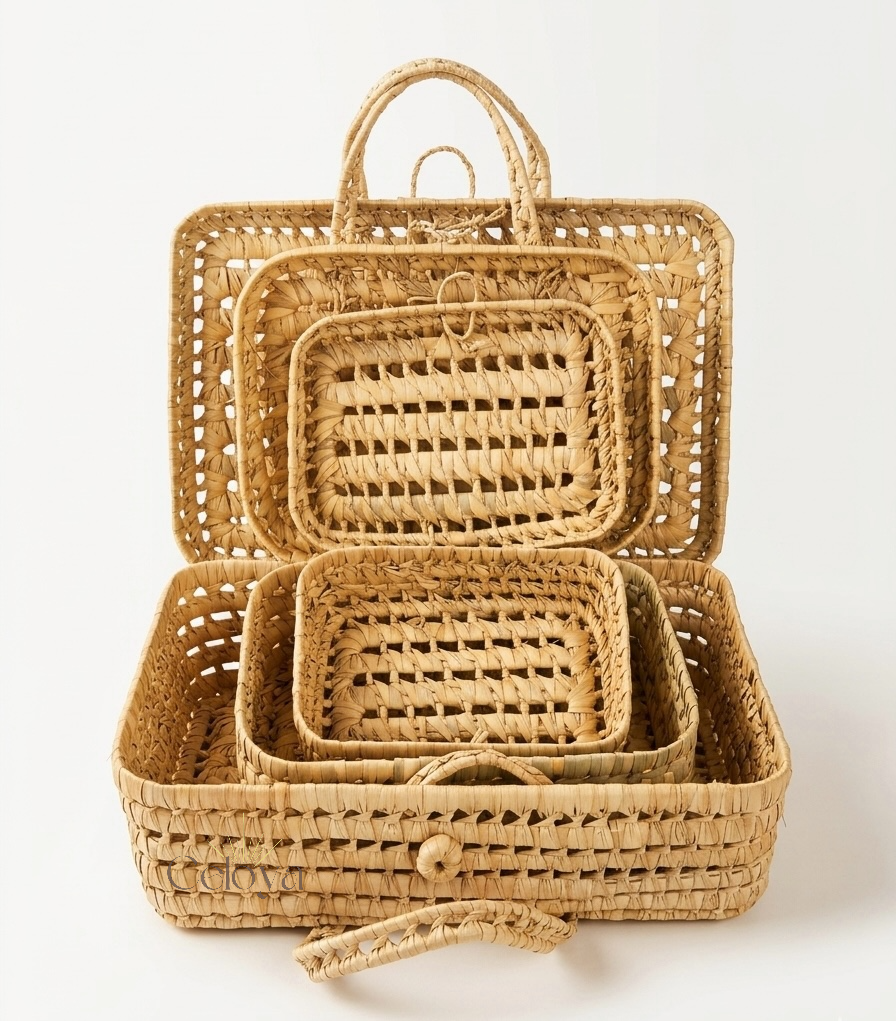 Malle rangement Nora - en fibres naturelles - Celoya