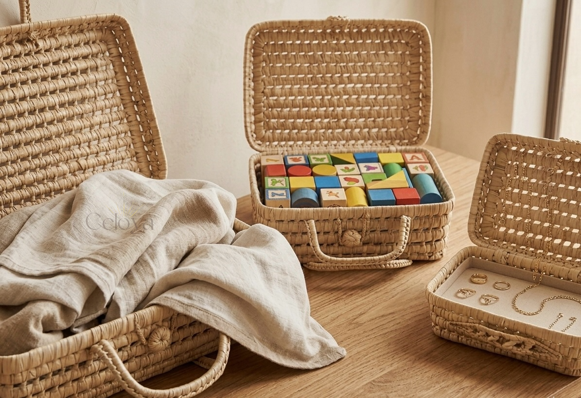 Malle rangement Nora - en fibres naturelles - Celoya