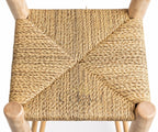 Tabouret Atlas - bois & fibres naturelles - Celoya
