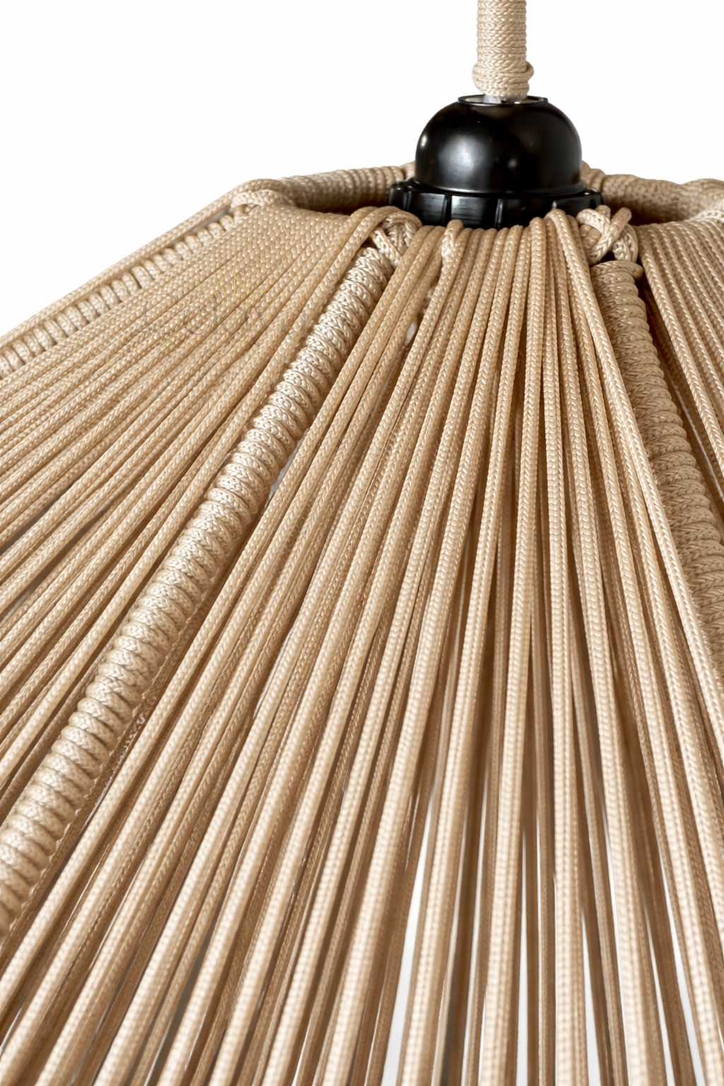 Lustre Flora - corde naturelle