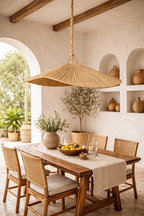 Lustre Duna - raphia naturel - Celoya