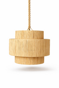 Lustre Laguna - raphia naturel
