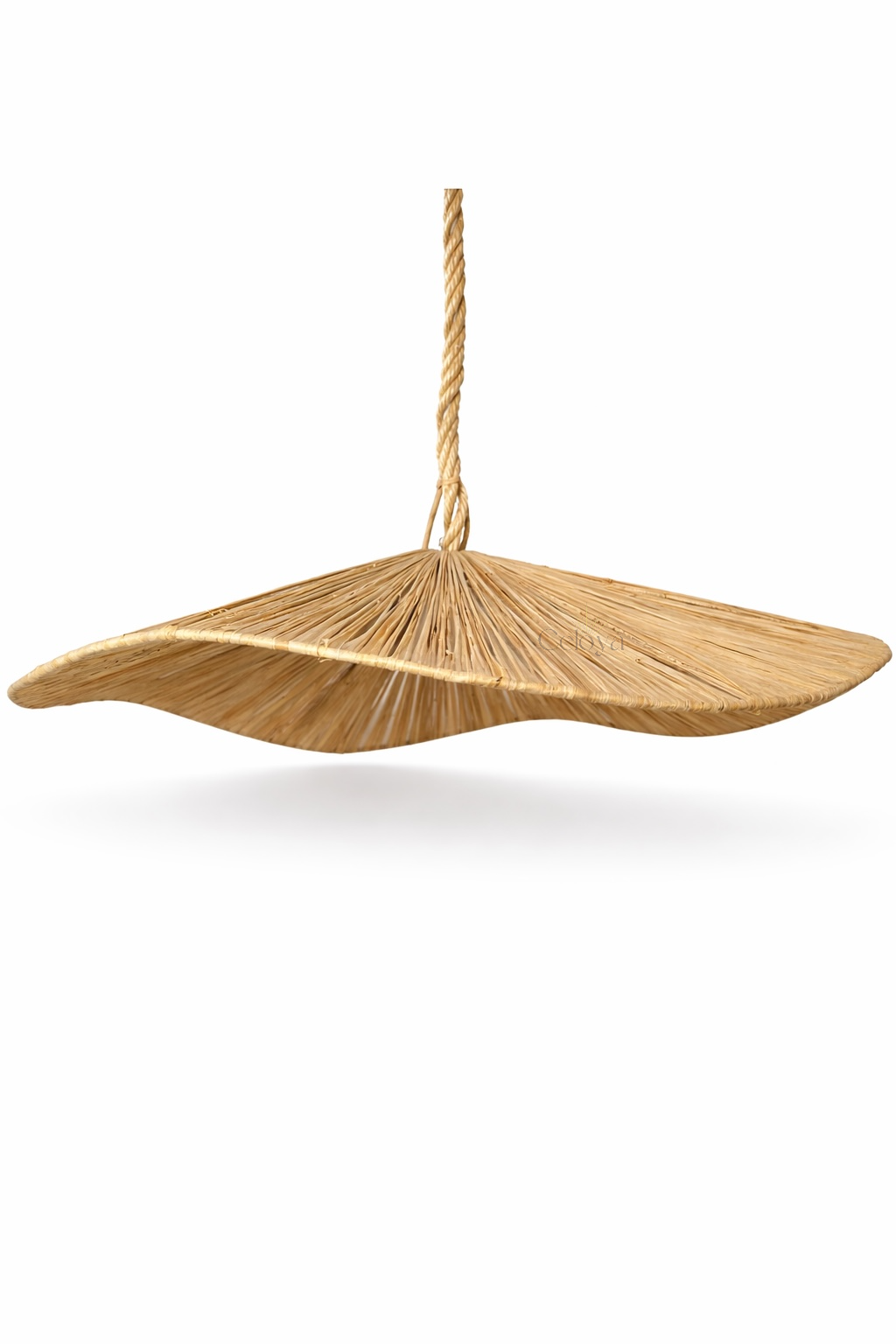 Lustre Lina – raphia naturel