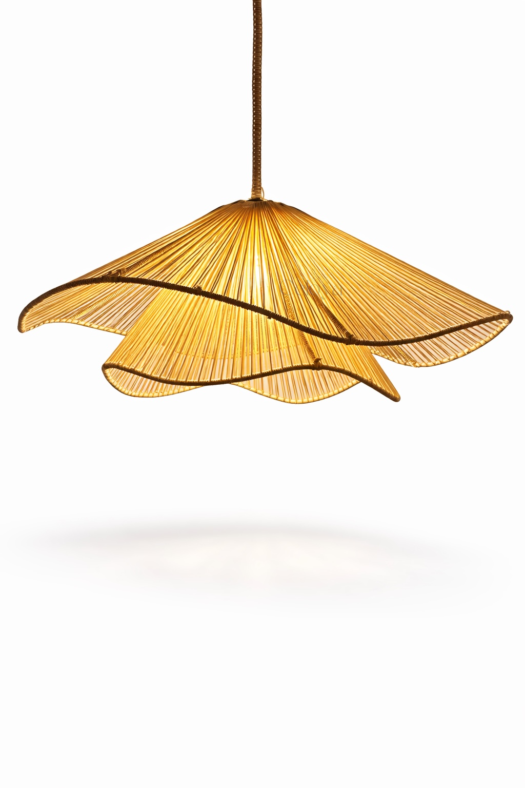 Lustre Flora - corde naturelle