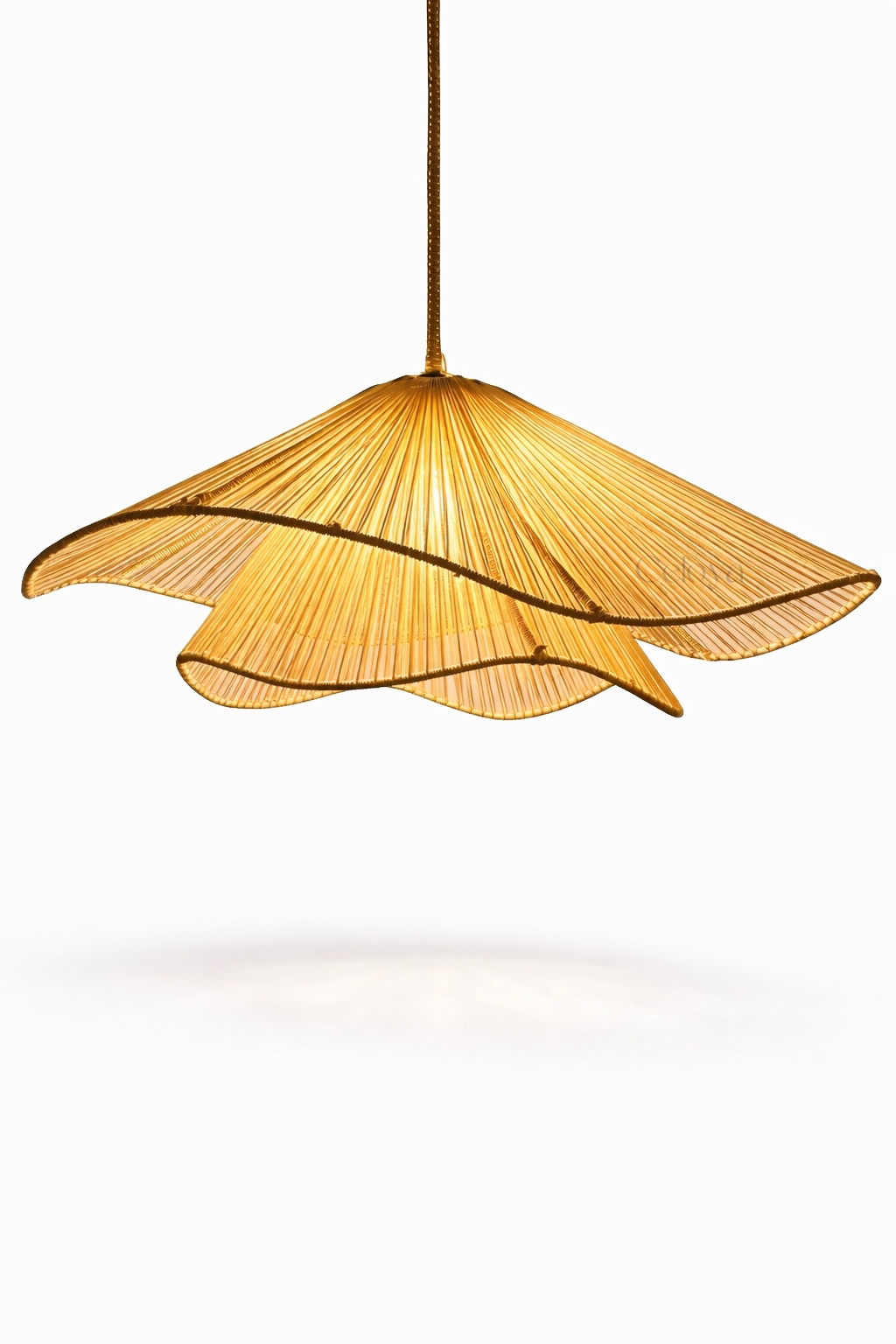 Lustre Flora - corde naturelle