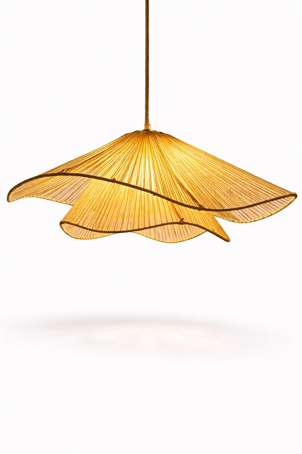 Lustre Flora - corde naturelle