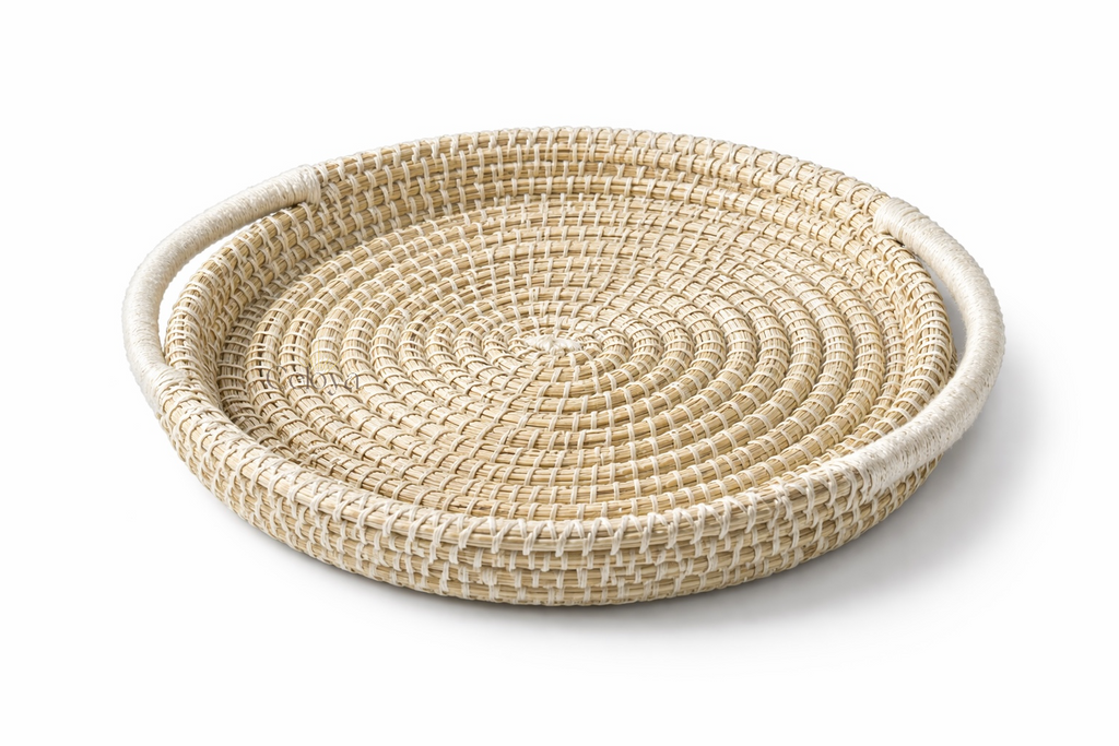 Plateaux Naya – osier & laine - Celoya