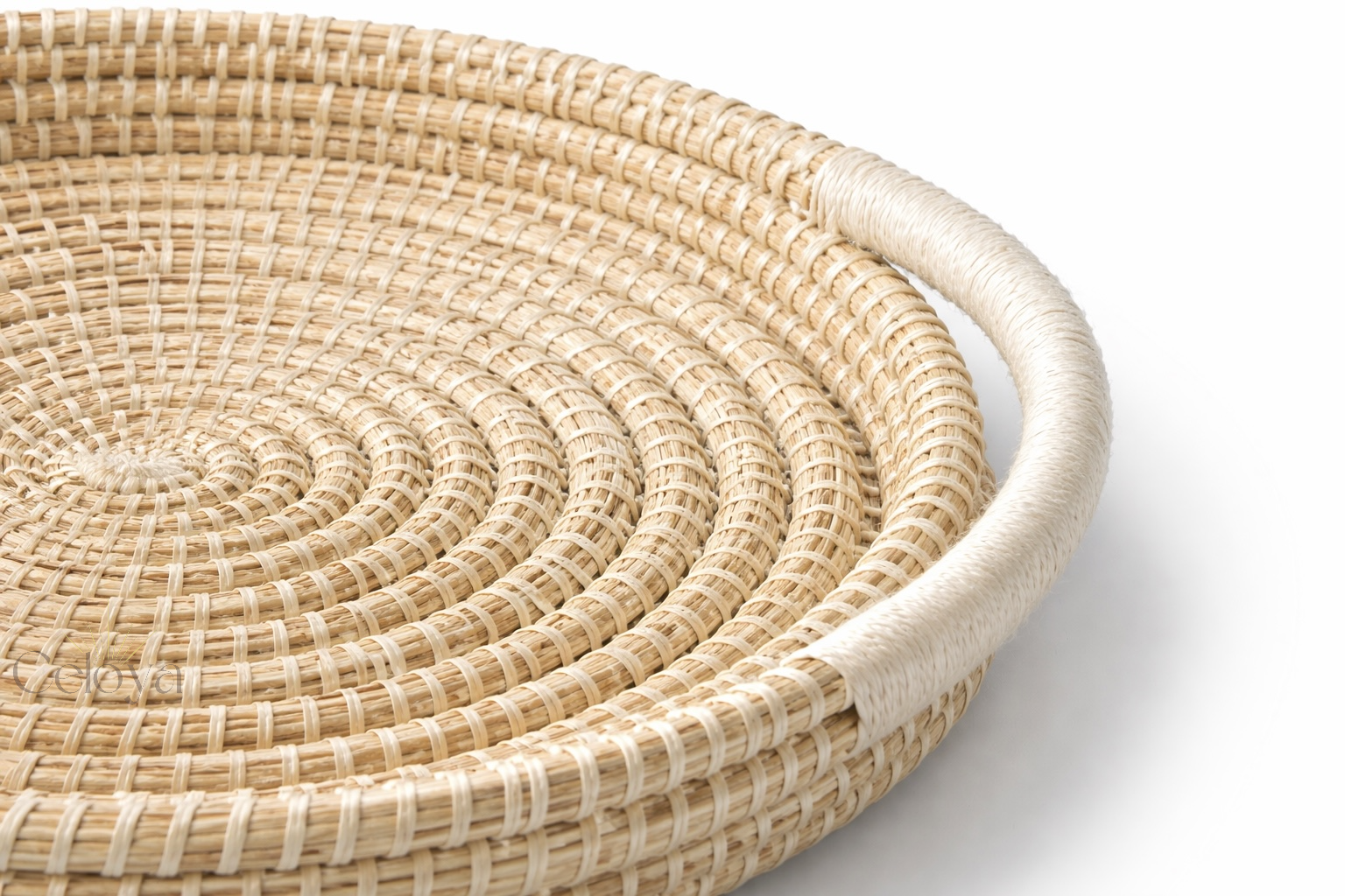Plateaux Naya – osier & laine - Celoya