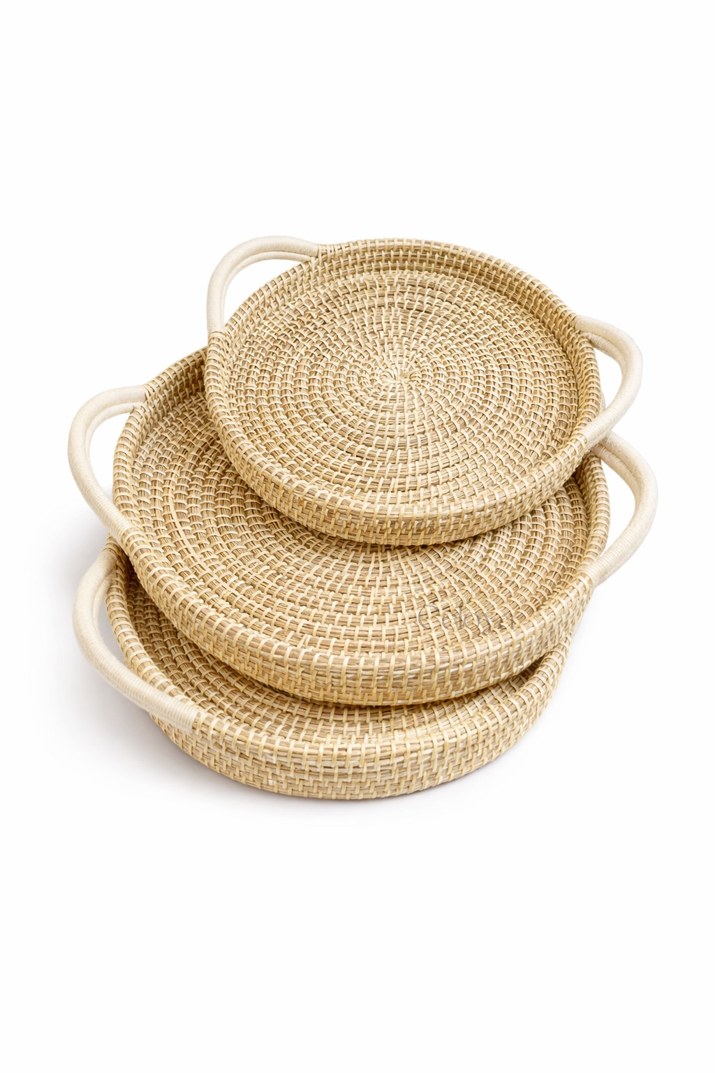 Plateaux Naya – osier & laine - Celoya