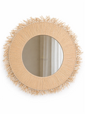 Miroir Solea - raphia naturel - Celoya