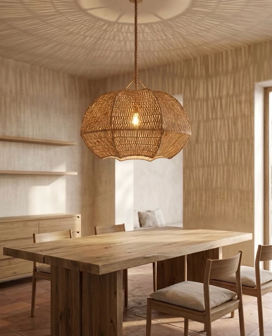 Lustre nora - en raphia - Celoya